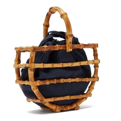 Beach Indonesian bamboo tote bag